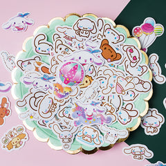 100pcs Big Ear Dog Stickers DIY Stationery Computer Student Stationery