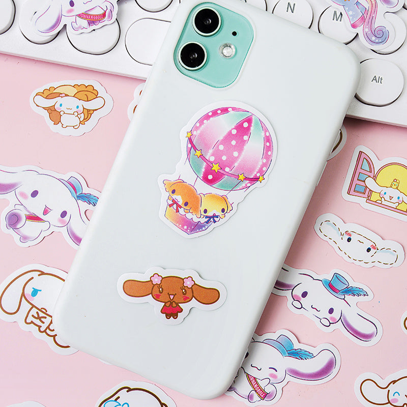 100pcs Big Ear Dog Stickers DIY Stationery Computer Student Stationery
