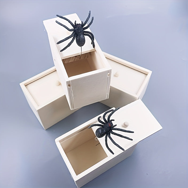Funny Spider Prank Box with Realistic Spider Gag Gift Toy