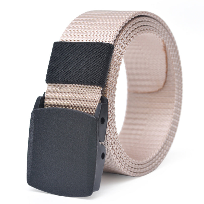 Men's Nylon Canvas Belt 1.5inch Plastic Buckle Military Tactical Belt