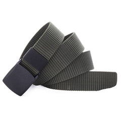 Men's Nylon Canvas Belt 1.5inch Plastic Buckle Military Tactical Belt