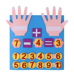 Kindergarten Math Fun Felt Board Finger Numbers Counting Toy