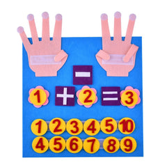 Kindergarten Math Fun Felt Board Finger Numbers Counting Toy