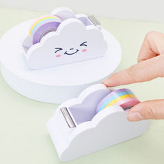 Rainbow Tape Dispenser Holder for Stationery Tapes