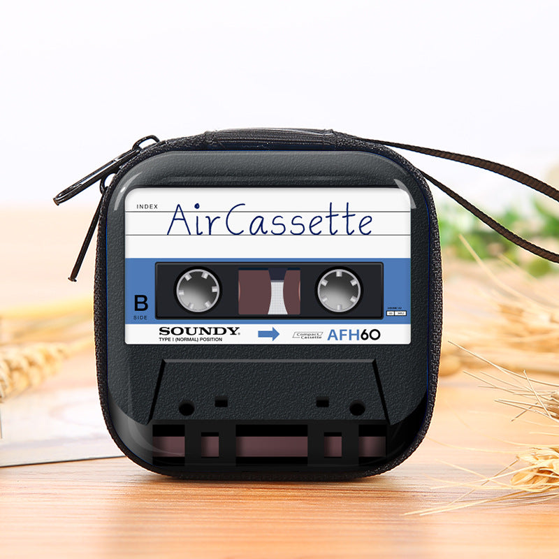 Tape Recorder Coin Purse Mini Key Case Earphone Bag