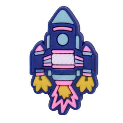 6pcs Space Shuttle Pattern Charms Shoes Slippers Decoration Accessories