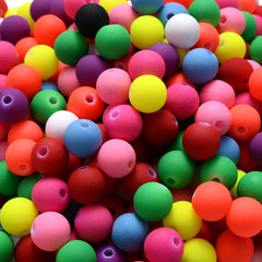 100pcs 6mm Acrylic Christmas Beads Mix Spacer Jewelry Beads