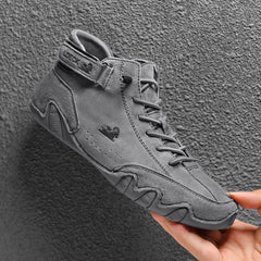 Men's Non Slip Breathable Casual Sneakers Hook And Loop Fastener Boots