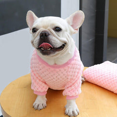Bear Pattern Fleece Pet Sweater for Small and Medium Dogs Cozy Hoodie