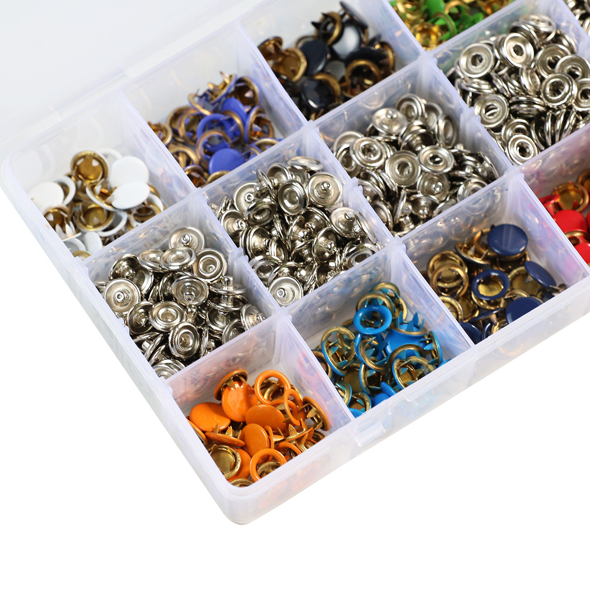 100 200pcs Plier Tool Metal Sewing Buttons Prong Press Studs Snap Fasteners