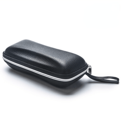 Leather Zipper Glasses Case Sports Sunglasses Portable Travel Eyeglasses Cases