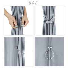 2pcs Magnetic Ball Curtain Tiebacks Holdbacks Clips Hook Holder Home Decor