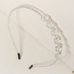 Bridal Rhinestone Heart Headband for Wedding