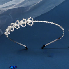 Bridal Rhinestone Heart Headband for Wedding