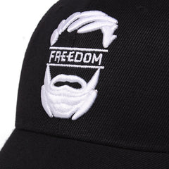 Freedom Embroidery Baseball Cap Mesh Trucker Hat Adjustable Sports Hat
