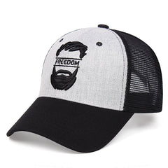 Freedom Embroidery Baseball Cap Mesh Trucker Hat Adjustable Sports Hat
