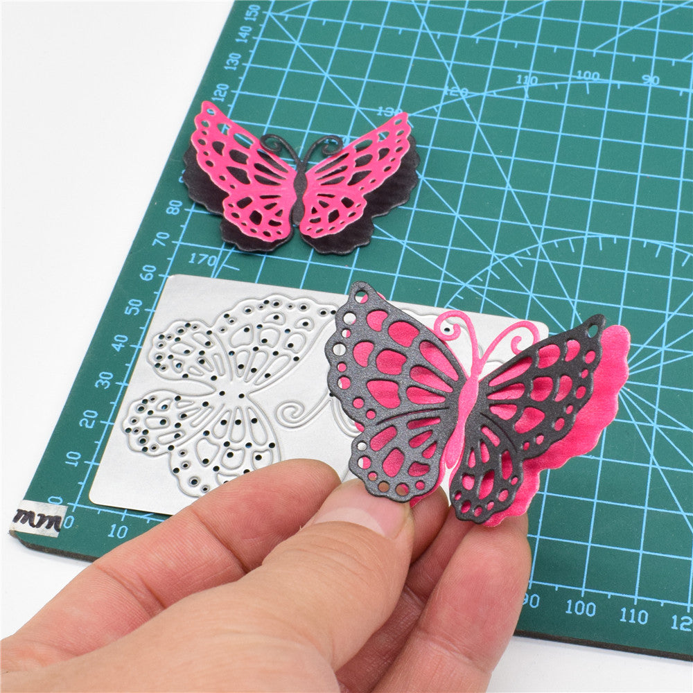 Double Layer Butterfly Metal Cutting Dies Animal Stencil For DIY Card Making