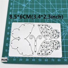 Double Layer Butterfly Metal Cutting Dies Animal Stencil For DIY Card Making