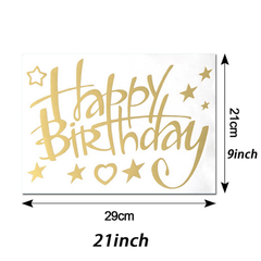 4pcs Birthday Pompom Stickers - Sparkle up Your Celebrations