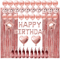 40 Piece Rose Party Balloons Set for Birthdays & Celebrations