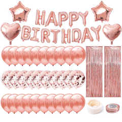 40 Piece Rose Party Balloons Set for Birthdays & Celebrations