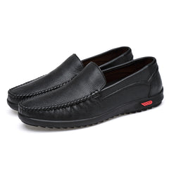 Men's Braided Stitch Loafers - Stylish Slip-On Shoes