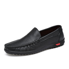Men's Braided Stitch Loafers - Stylish Slip-On Shoes