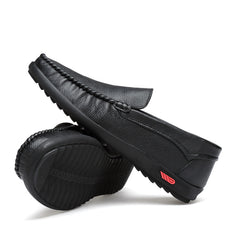 Men's Braided Stitch Loafers - Stylish Slip-On Shoes