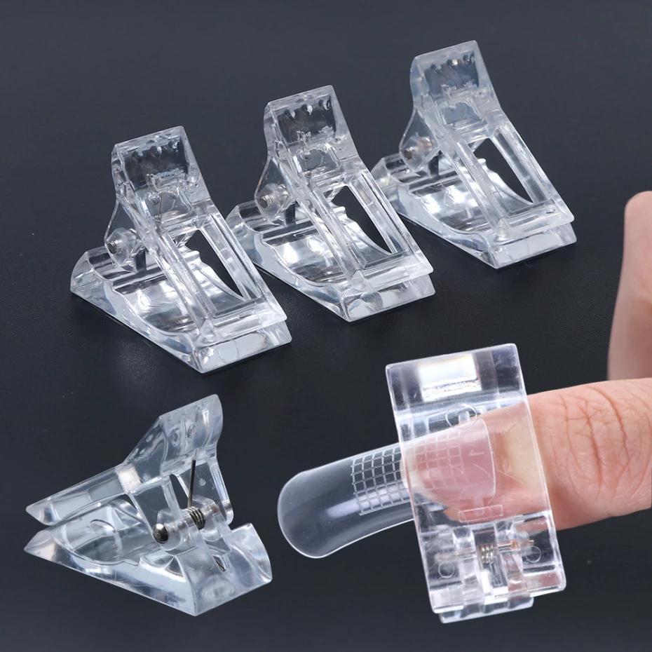 5 Pcs Nail Extension Clips Quick Building Fingernail Forms Tips Tools
