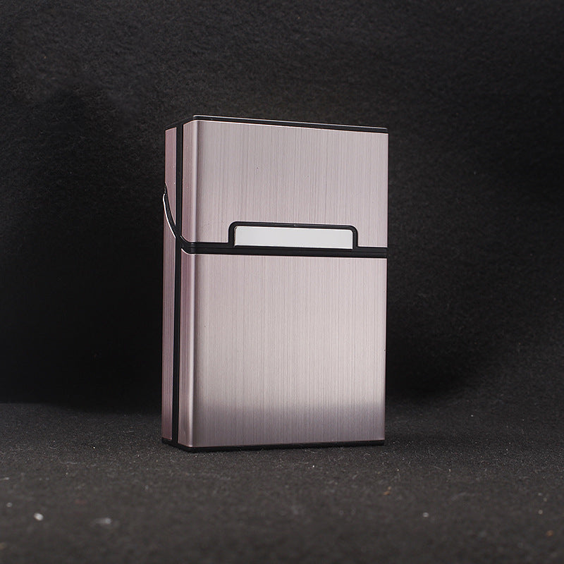 Mini Waterproof Men's Tobacco Box 20 Capacity Magnetic Lace Metal Material