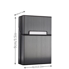 Mini Waterproof Men's Tobacco Box 20 Capacity Magnetic Lace Metal Material