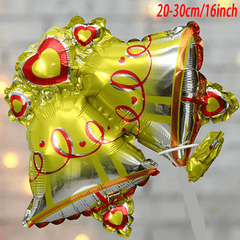 5pcs Mini Christmas Aluminum Balloons Snow Leopard Christmas Tree Santa Claus