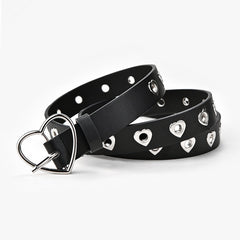 Heart Buckle Decoration Belt Women's Jeans Belt