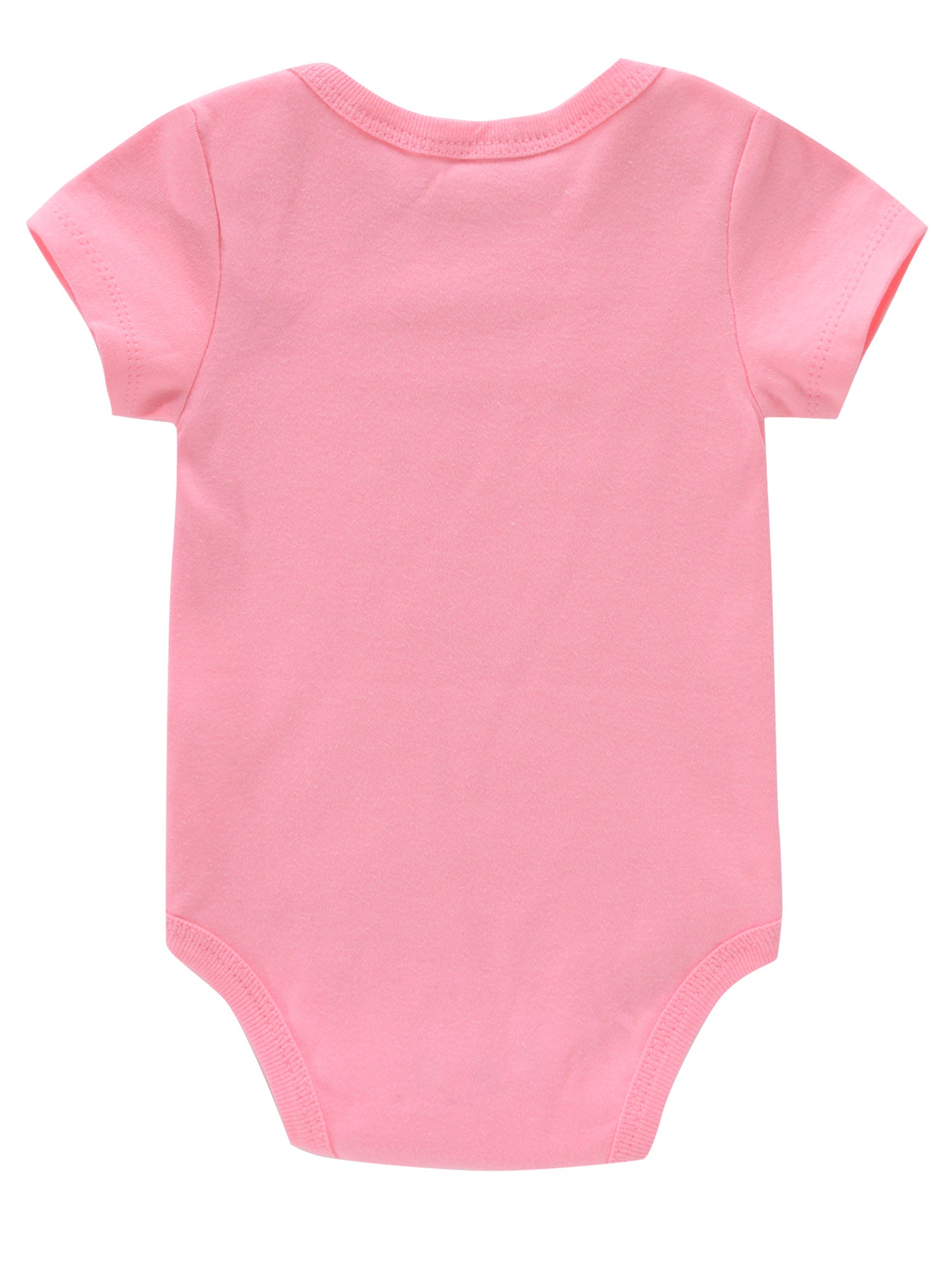 Newborn Infant Romper Letter Print Short Sleeve Bodysuit For Baby Girls