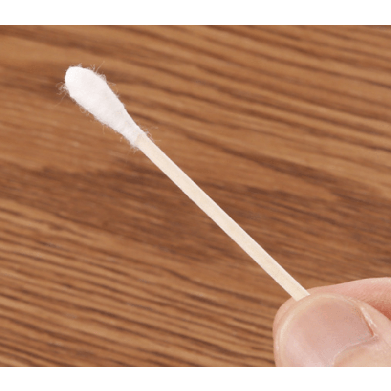 100pcs Wooden Stick Double Head Swab Sanitary Beauty Stick