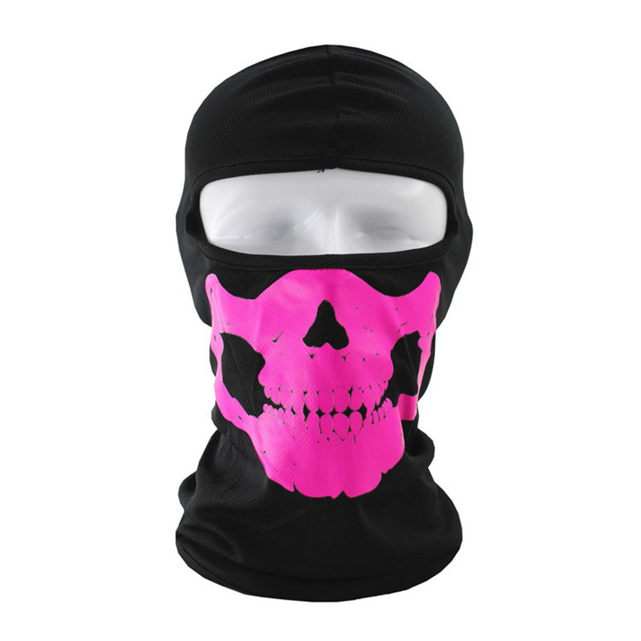 Skull Head Print Balaclava Hip Hop Ski Mask Windproof Neck Warmer Gaiter