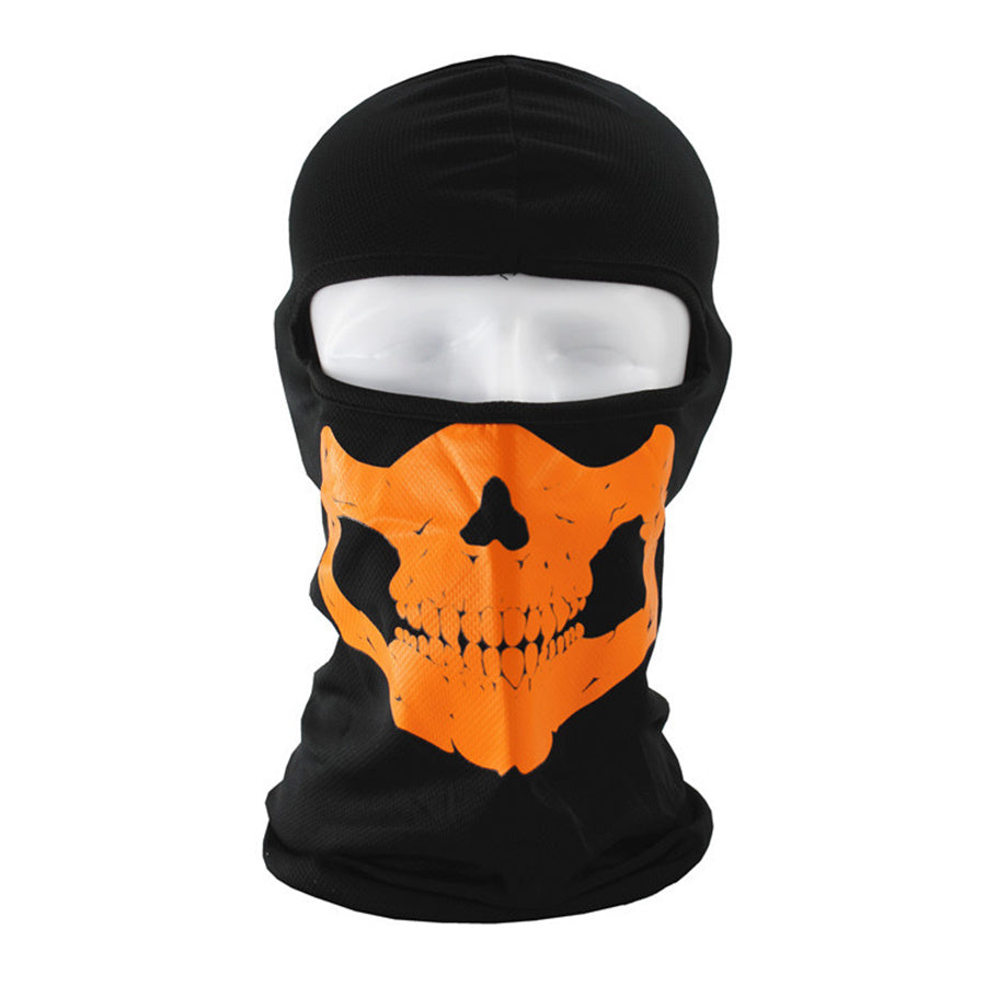 Skull Head Print Balaclava Hip Hop Ski Mask Windproof Neck Warmer Gaiter