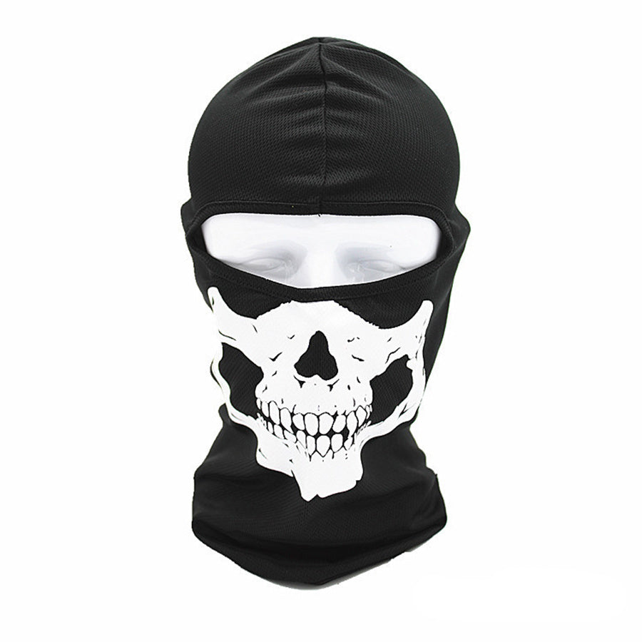Skull Head Print Balaclava Hip Hop Ski Mask Windproof Neck Warmer Gaiter
