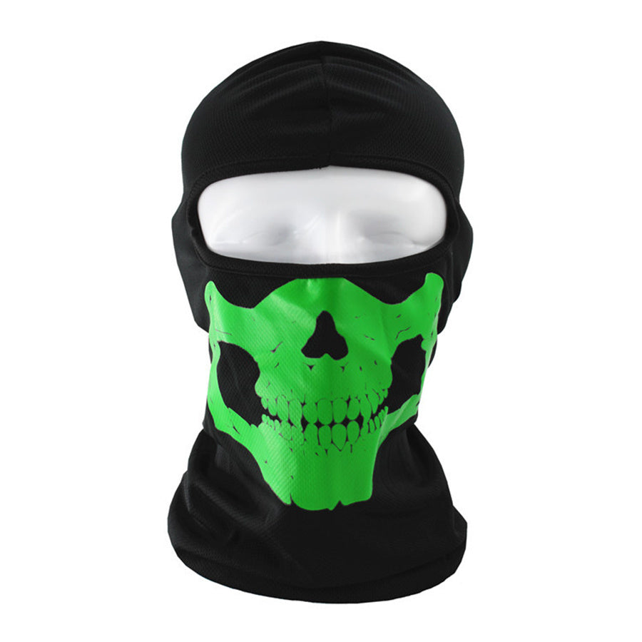 Skull Head Print Balaclava Hip Hop Ski Mask Windproof Neck Warmer Gaiter