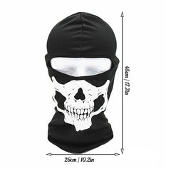 Skull Head Print Balaclava Hip Hop Ski Mask Windproof Neck Warmer Gaiter