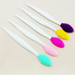 Double Sided Silicone Nose Clean Brush Facial Blackheads Exfoliating