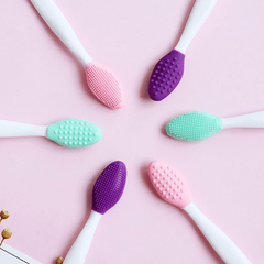 Double Sided Silicone Nose Clean Brush Facial Blackheads Exfoliating
