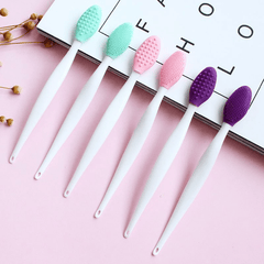 Double Sided Silicone Nose Clean Brush Facial Blackheads Exfoliating
