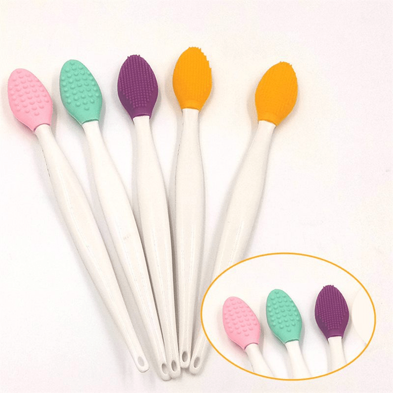 Double Sided Silicone Nose Clean Brush Facial Blackheads Exfoliating