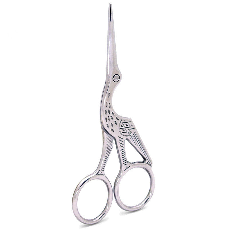 Stainless Steel Gilded Crane Scissors Retro Bird Scissors