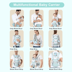 Baby Carrier Waist Stool With Storage Bag Kangaroo Shoulder Swaddle Sling