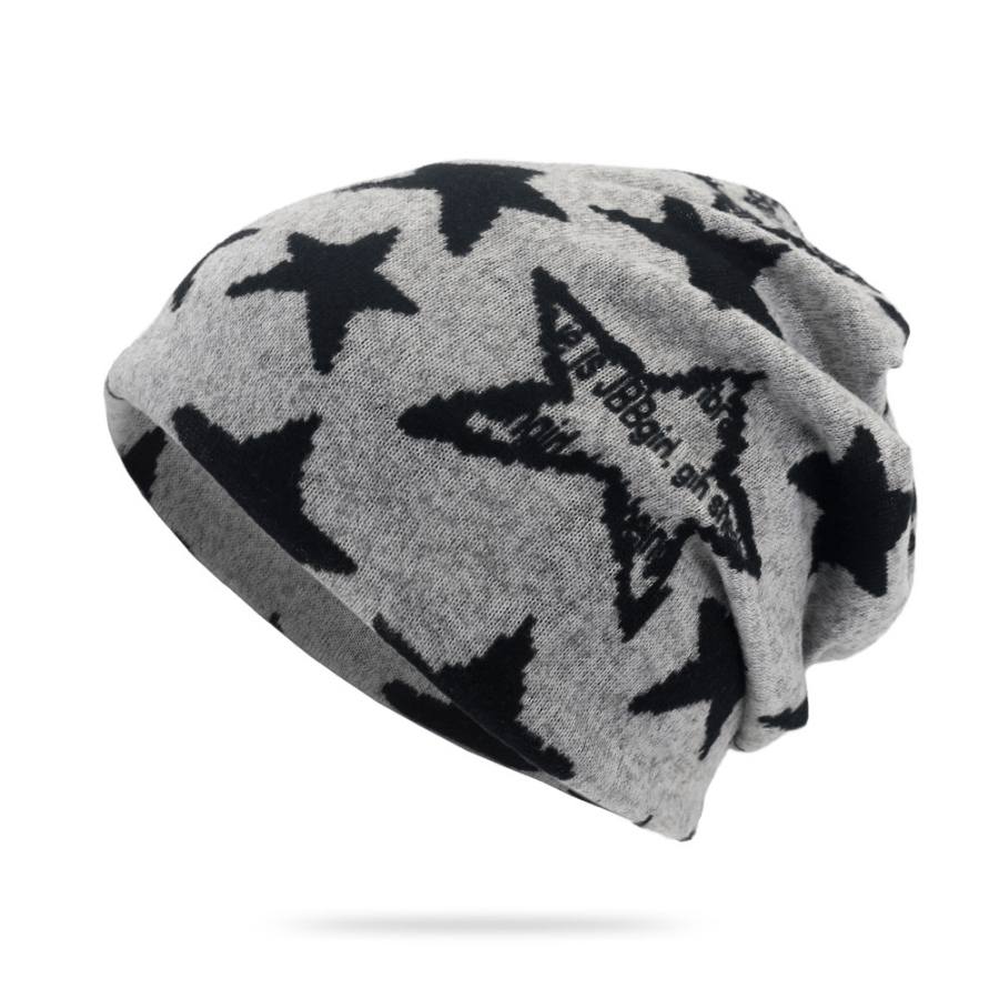 Womens Baggy Slouchy Beanie & Infinity Scarf Set Men Unisex Cap Headwear