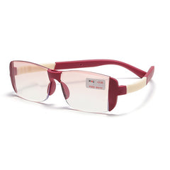 Dual Light Anti Drop Reading Glasses Plastic Frame Unisex