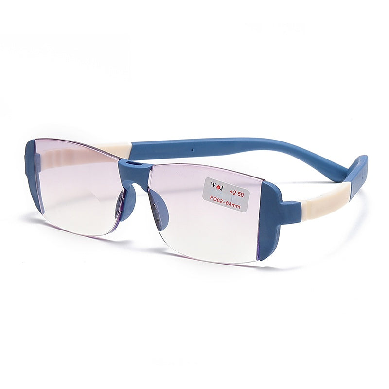 Dual Light Anti Drop Reading Glasses Plastic Frame Unisex