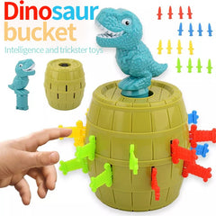 Dinosaur Tricky Wooden Barrel Interactive Game Toy
